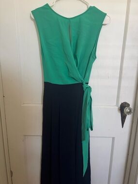 Mare Mare Medium Dress in Teal and Navy